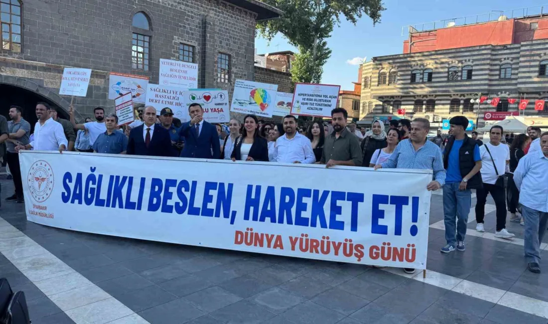Diyarbakır’da 3-4 Ekim Dünya Yürüyüş Günü etkinlikleri kapsamında sağlıklı yaşam