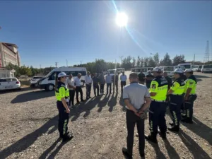 Diyarbakır’ın Sur ilçesinde jandarma personelinde okul servis araç sürücüleri için