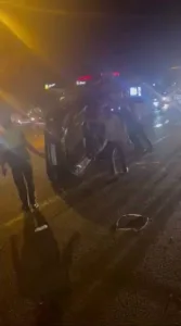 Diyarbakır’da sürücüsünün direksiyon hakimiyetini kaybettiği otomobil takla attı. Kazada 1