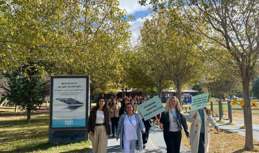 Eskişehir’de gerçekleştirilen ’Dünya Yürüyüş Günü’ etkinliği ile yürüyüşün sağlık üzerindeki