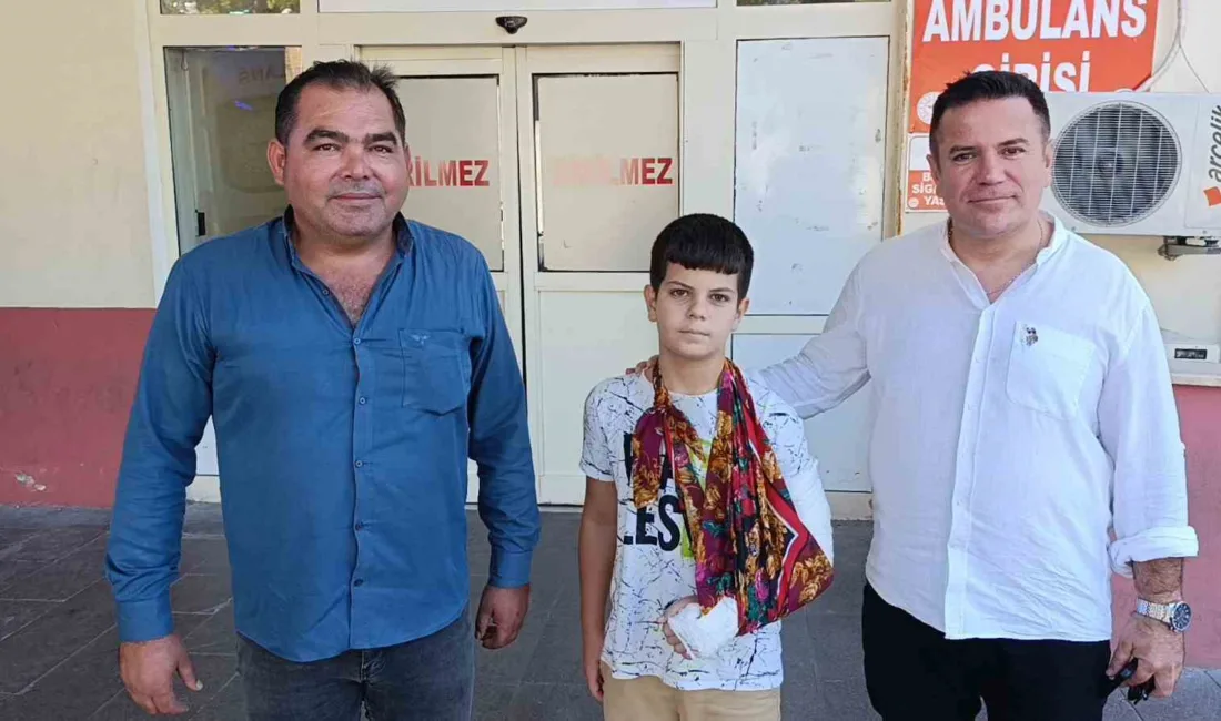 Antalya’nın Manavgat ilçesinde köprü yakınlarında dengesini kaybedip merdivenden düşen çocuğun