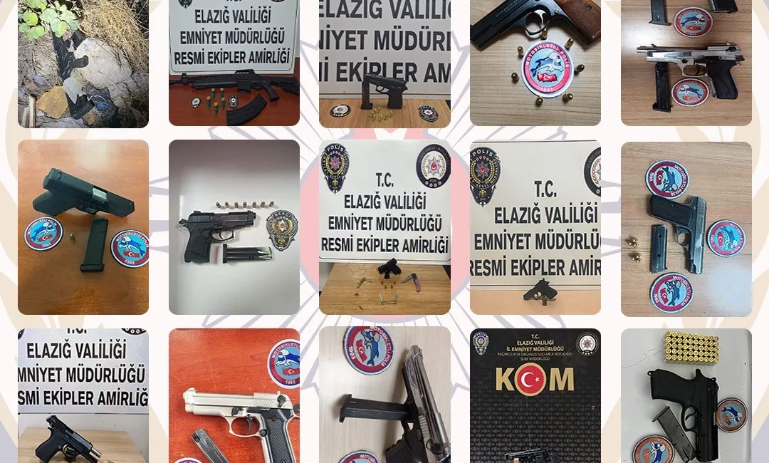 Bingöl’de polis ekipleri tarafından son bir ay içerisinde yapılan çalışmalarda