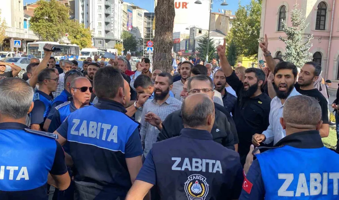 Elazığ’da izinsiz yürüyüş yapmak isteyen Furkan Hareketi ile zabıtalar arasında