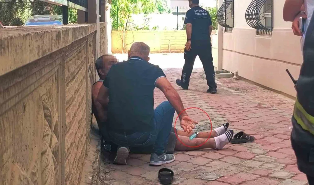 Antalya’da eline aldığı tiner şişesi ve çakmakla kendini yakmaya çalışan
