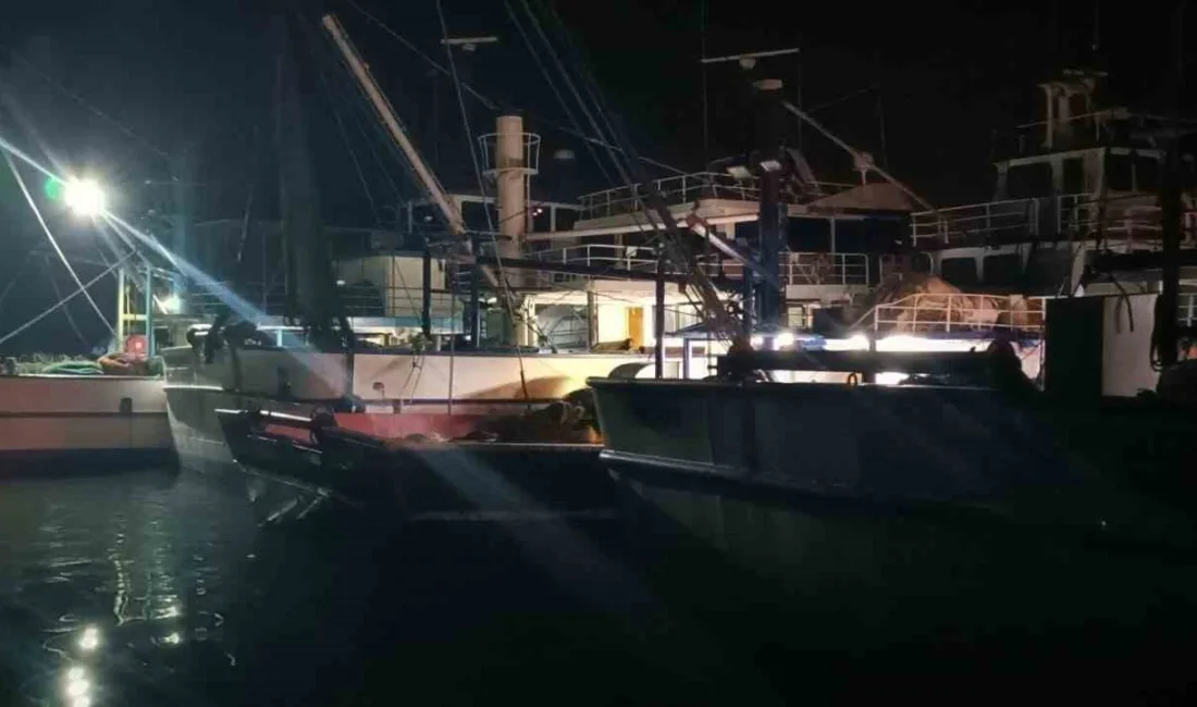 Edirne’de Enez Balıkçı Barınağı’nda trol vasıflı balıkçı gemilerine yönelik denetim