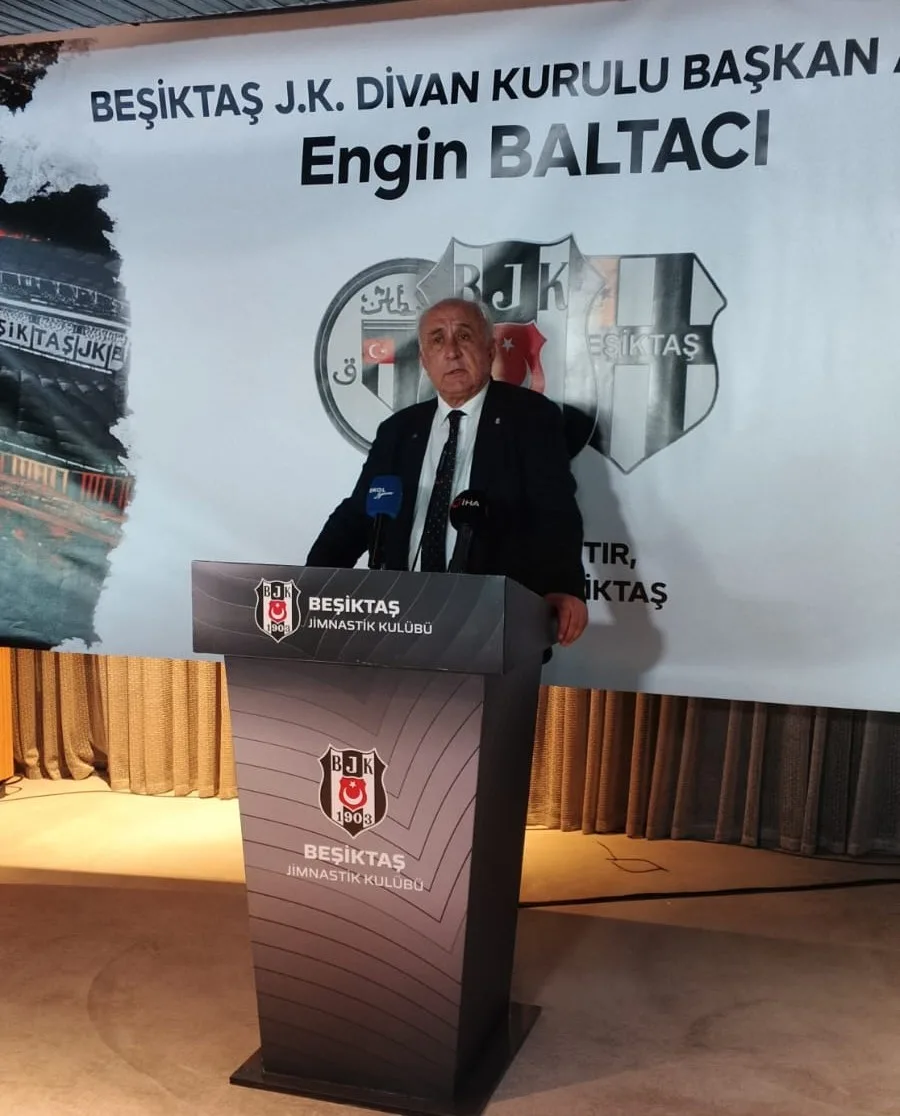 Beşiktaş Divan Kurulu başkanlığına adaylığını açıklayan Engin Baltacı, listesini tanıttı
