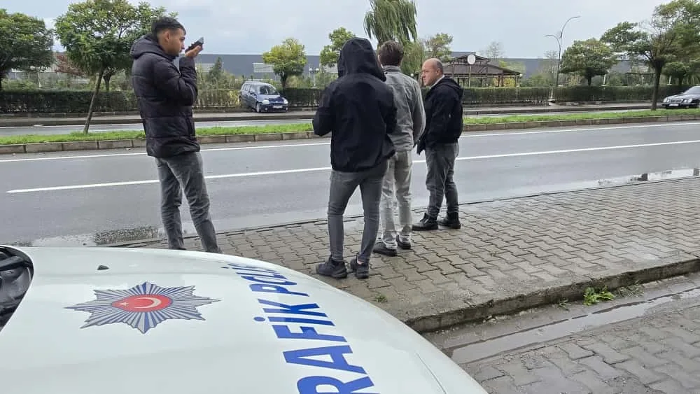 Zonguldak’ın Ereğli ilçesinde meydana gelen trafik kazasında faciadan dönüldü. Kazada