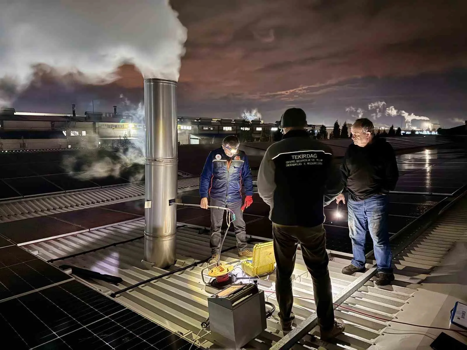 Tekirdağ’ın Ergene ve Çorlu ilçelerinde bulunan sanayi tesislerinde, hafta sonu