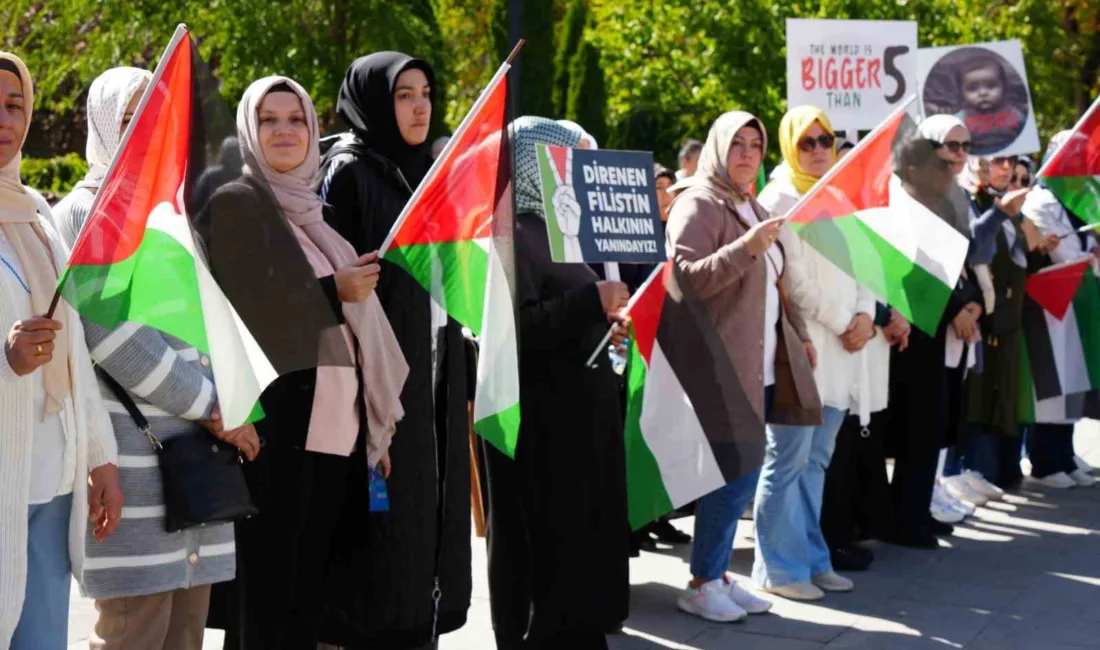 AK Parti Erzurum Kadın Kolları tarafından organize edilen “Gazze için