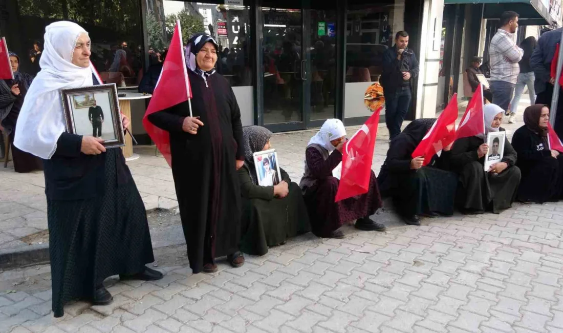 Van’da eylemlerini “Terörsüz Türkiye” çağrısıyla sürdüren ailelerin, DEM Parti binası