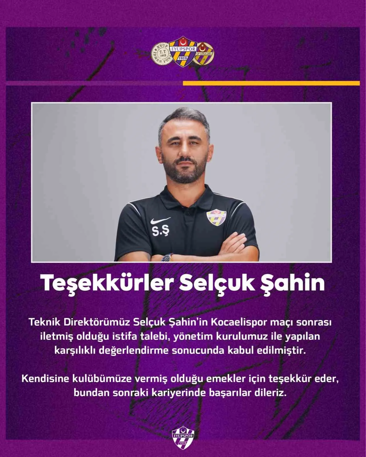 Trendyol Süper Lig ekibi Eyüpspor, Teknik Direktör Selçuk Şahin ile