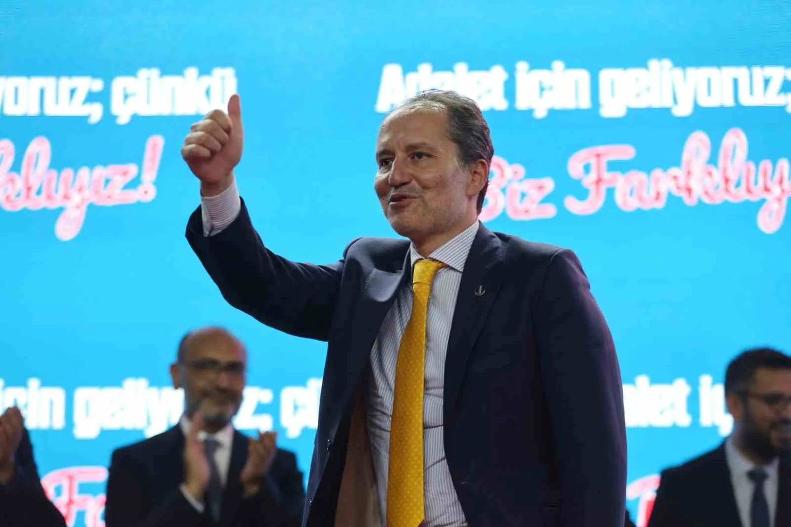 Yeniden Refah Partisi (YRP) 3. Olağan Kayseri İl Kongresi’nde konuşan