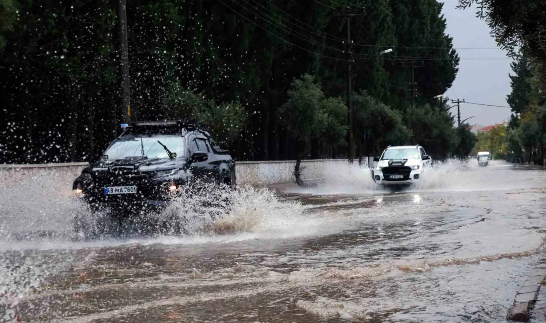 Meteoroloji Genel Müdürlüğü tarafından yapılan şiddetli yağış uyarısı sonrası Muğla