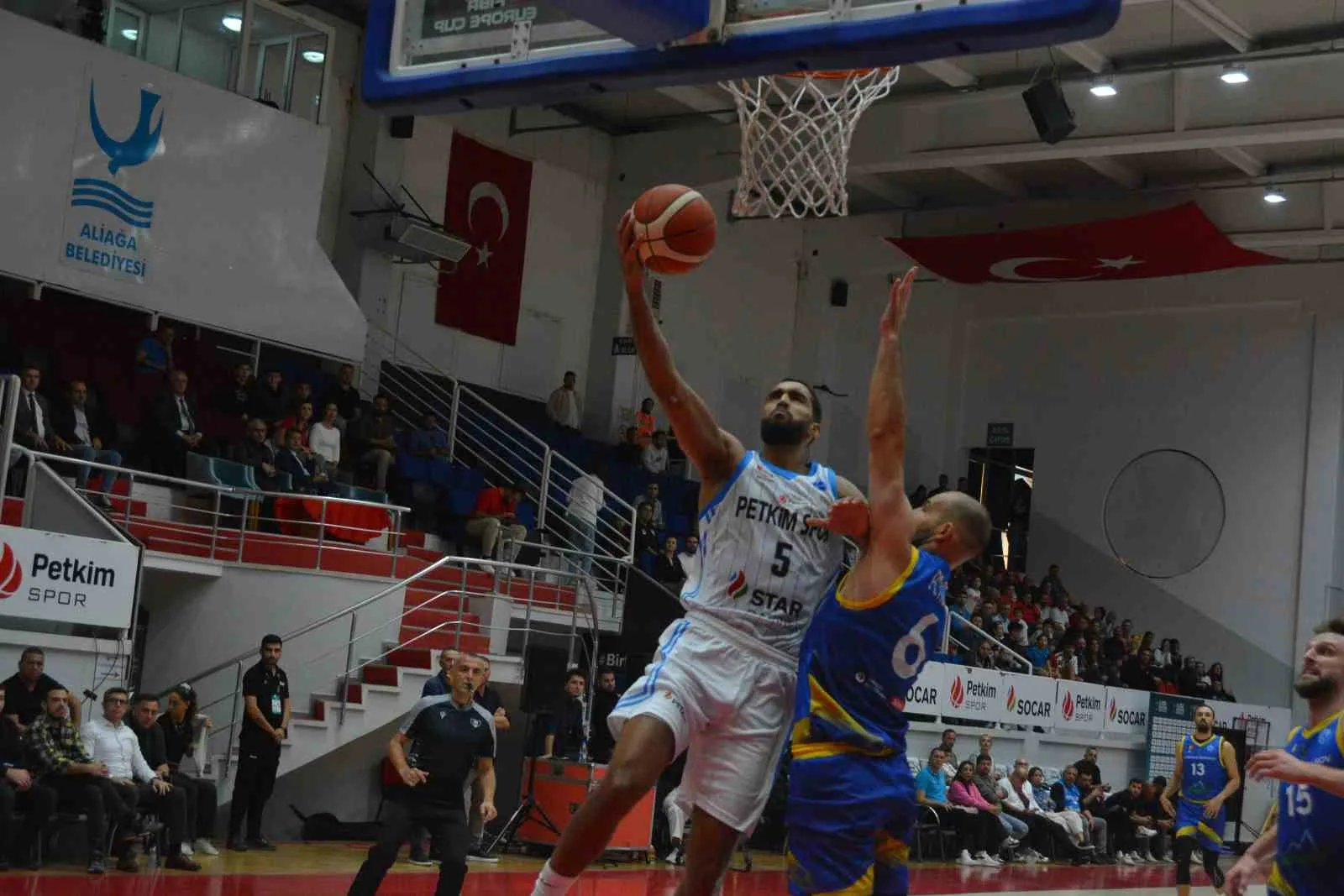 FIBA Avrupa Kupası C Grubu’nun ilk maçında Aliağa Petkimspor, sahasında