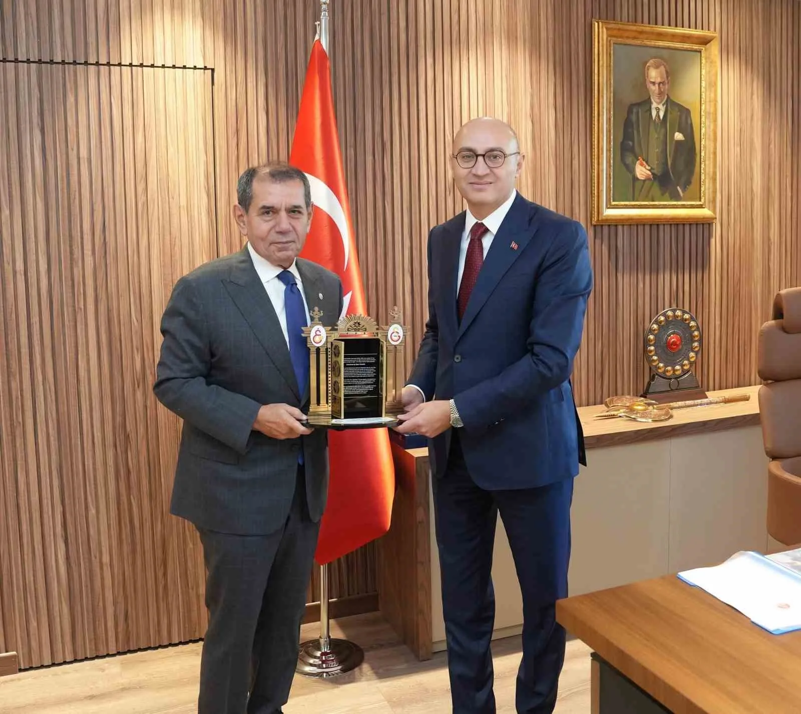 Galatasaray Spor Kulübü Başkanı Dursun Özbek, Bakırköy Cumhuriyet Başsavcısı Doç.