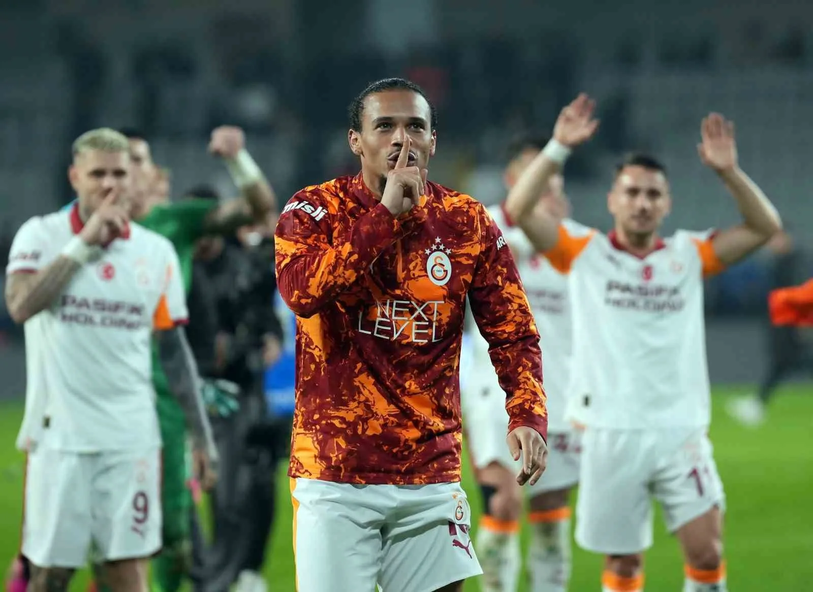 Başakşehir maçında 2 gol atan Galatasaray’ın Alman futbolcusu Leroy Sane,
