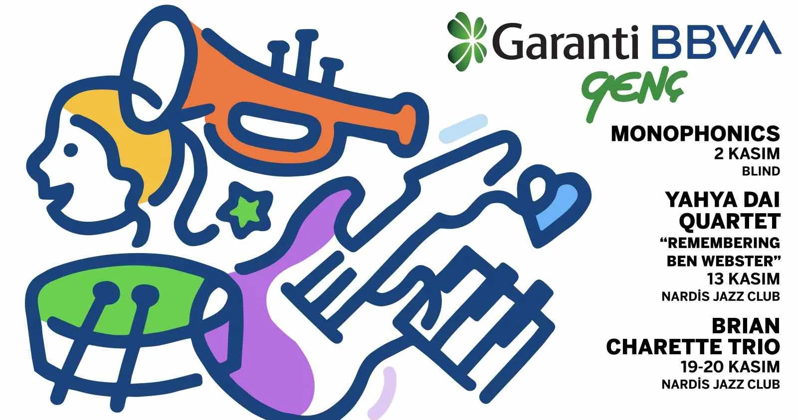 Garanti BBVA, müzik tutkunlarını bu kez Kasım ayının enerjisiyle buluşturmaya