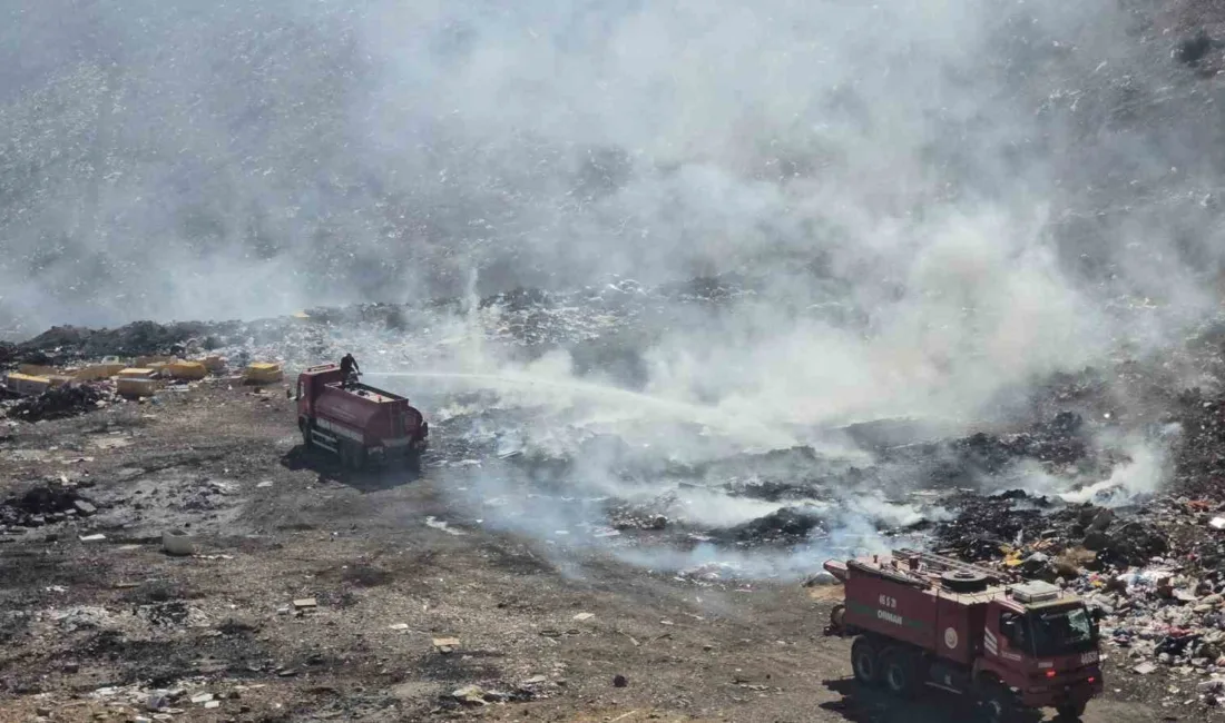 GAZİANTEP(İHA) – Gaziantep’in İslahiye ilçesindeki eski şehir çöplüğünde çıkan yangın,
