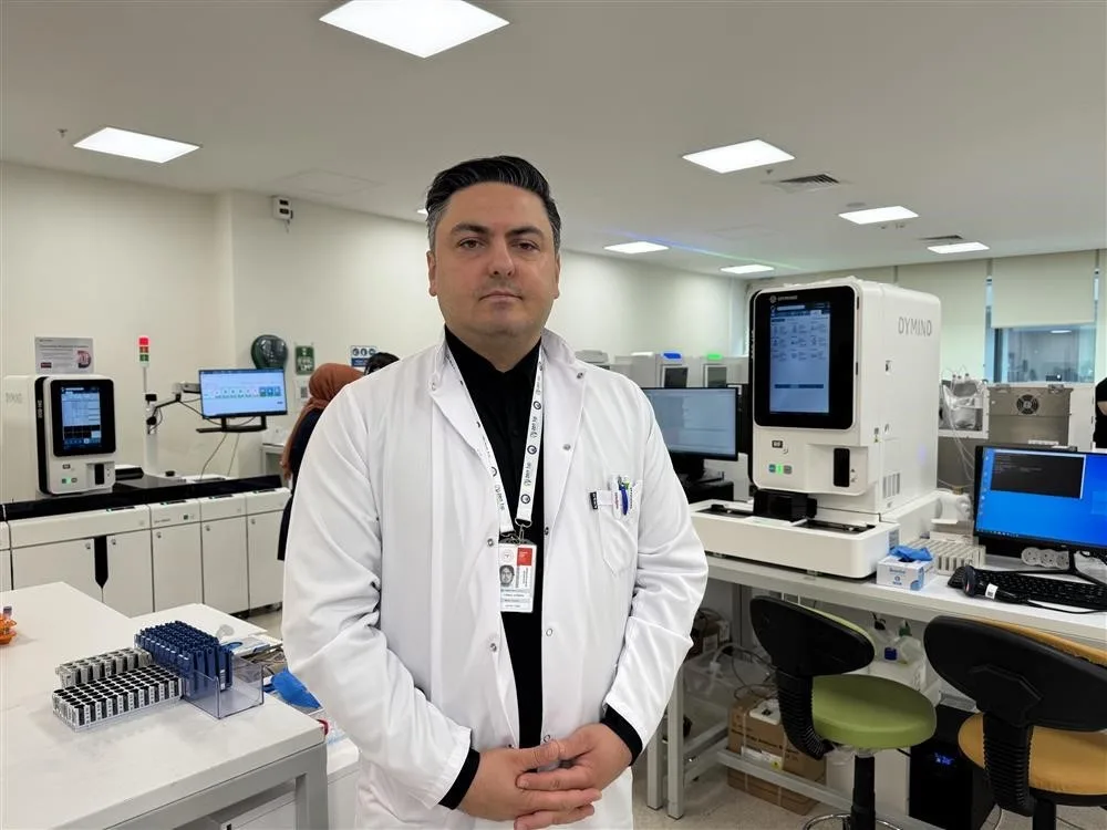 Gaziantep Şehir Hastanesi’nin merkezi laboratuvarında kurulan yapay zeka destekli hematoloji