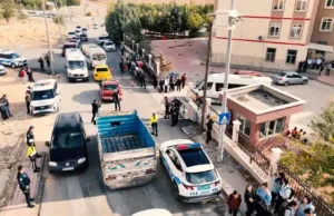 Gaziantep’te polis ekiplerince okul çevrelerinde dron destekli huzur ve güven