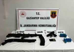 Gaziantep’te jandarma ekiplerince son bir ayda yapılan operasyonlarda 28 adet