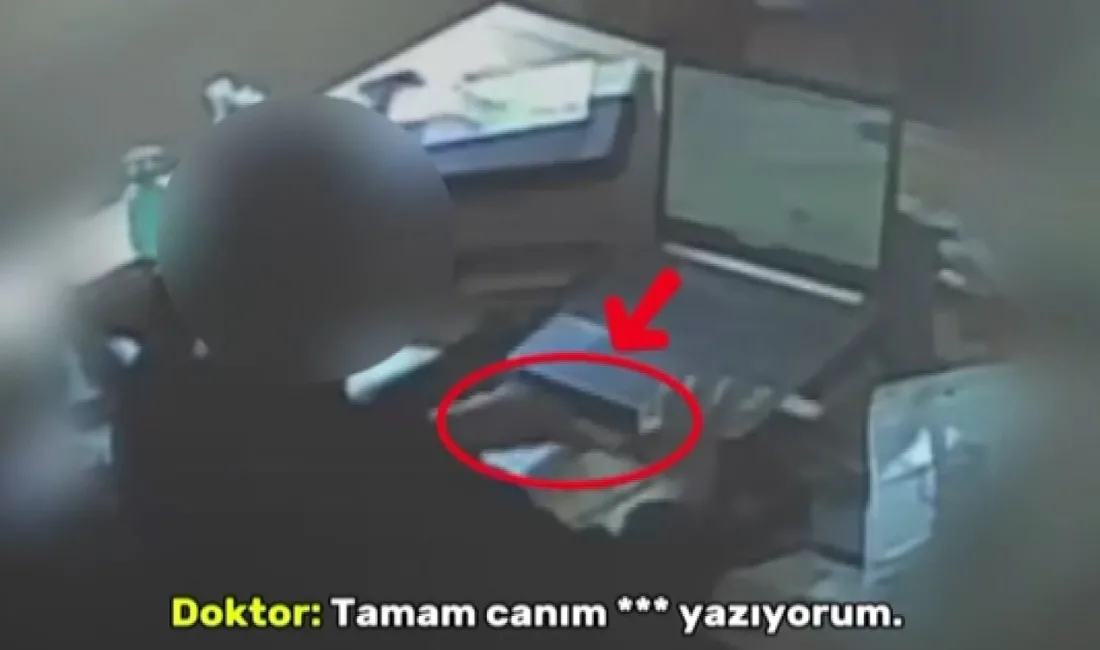 Gaziantep’te bir doktorun para karşılığı sahte rapor pazarlığı yaptığı anlar