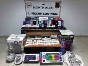 Gaziantep’te jandarma ekiplerinin son bir ayda yaptığı uyuşturucu ve kaçakçılık
