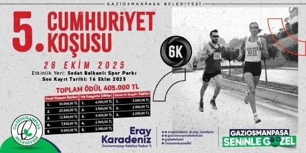 Cumhuriyetin 102. yılı, Gaziosmanpaşa’da spor ve coşku dolu bir etkinlikle