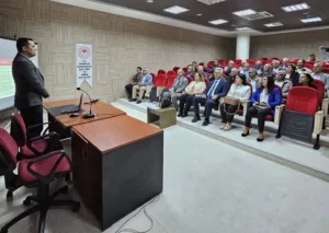 Aydın’ın Germencik ilçesinde muhtarlara yönelik düzenlenen toplantıda, Tarım Sayımı kapsamında
