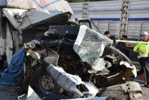 Giresun’un Görele ilçesine bağlı Çavuşlu beldesinde meydana gelen trafik kazasında