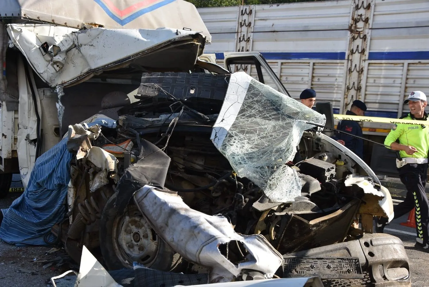 Giresun’un Görele ilçesine bağlı Çavuşlu beldesinde meydana gelen trafik kazasında