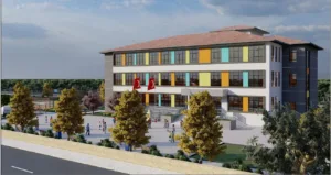 Manisa’nın Gördes ilçesinde Beş Eylül İlkokulu’nun yeniden yapımı için 17