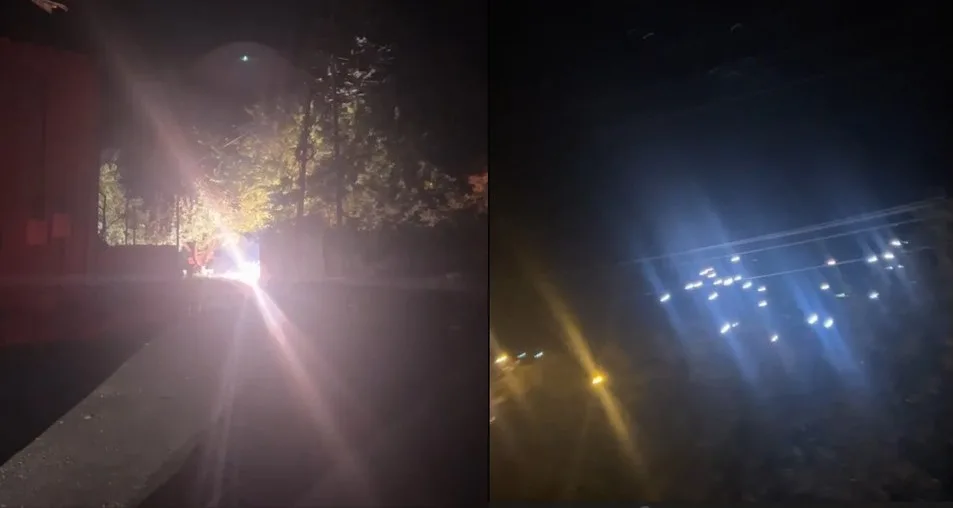 Hakkari’nin Merzan Mahallesi’nde akşam saatlerinde etkili olan yağmur ve rüzgar,