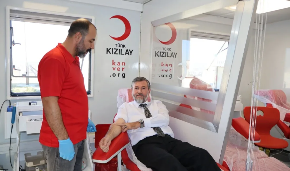 Hatay müftülüğü ve Türk Kızılay Hatay Şubesi işbirliğiyle kan bağışı