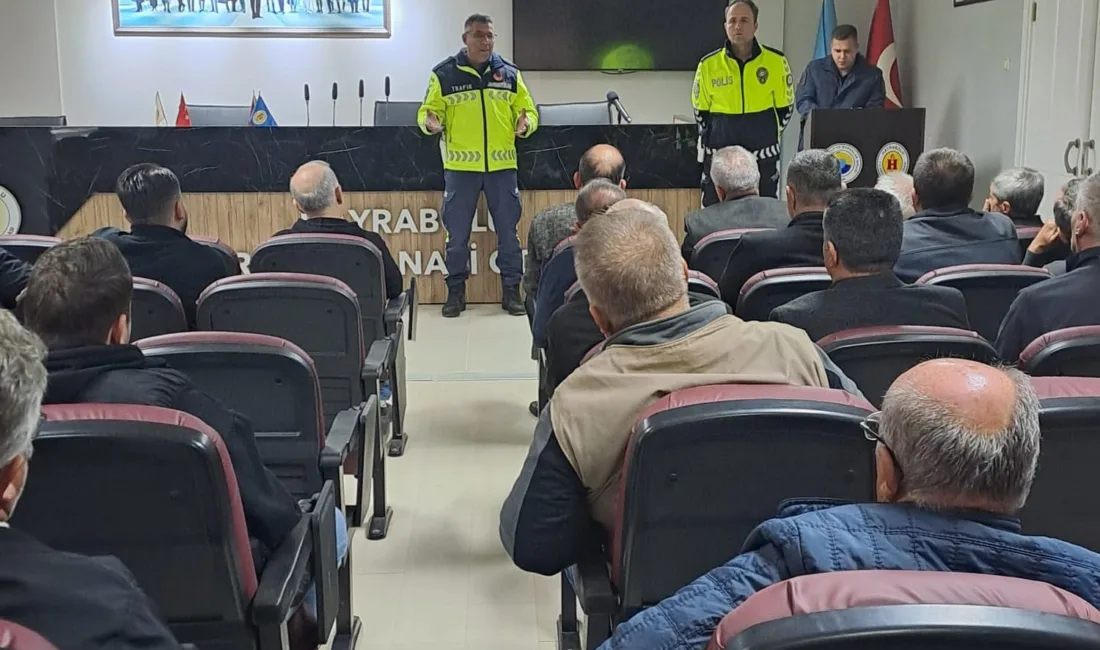 Tekirdağ’ın Hayrabolu ilçesinde, okul servis araçları şoförleri ve rehber personele