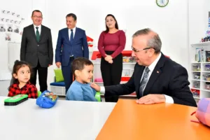 Eskişehir’de Kutipoğlu Anaokulu’nu ziyaret eden İl Milli Eğitim Müdürü Sinan