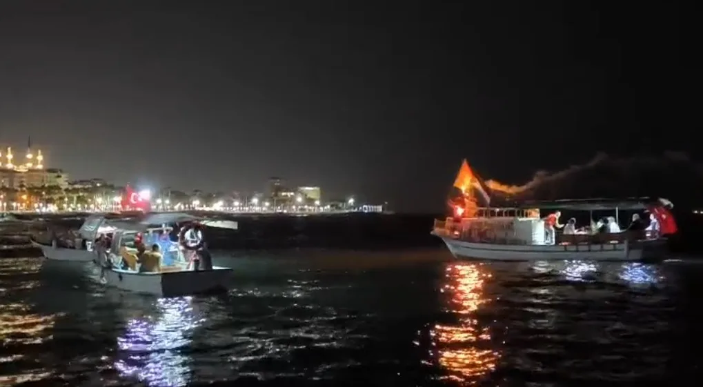 İsrail donanmasının Gazze’ye insani yardım götüren Küresel Sumud Filosuna yönelik