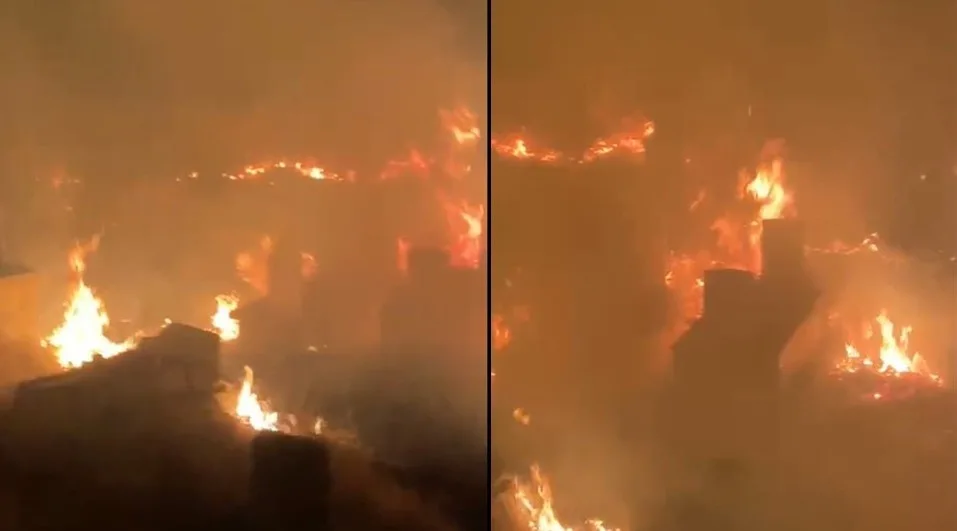 Hakkari’nin Biçer Mahallesi’nde bulunan Kızıl Kümbet Mezarlığı çevresinde çıkan anız