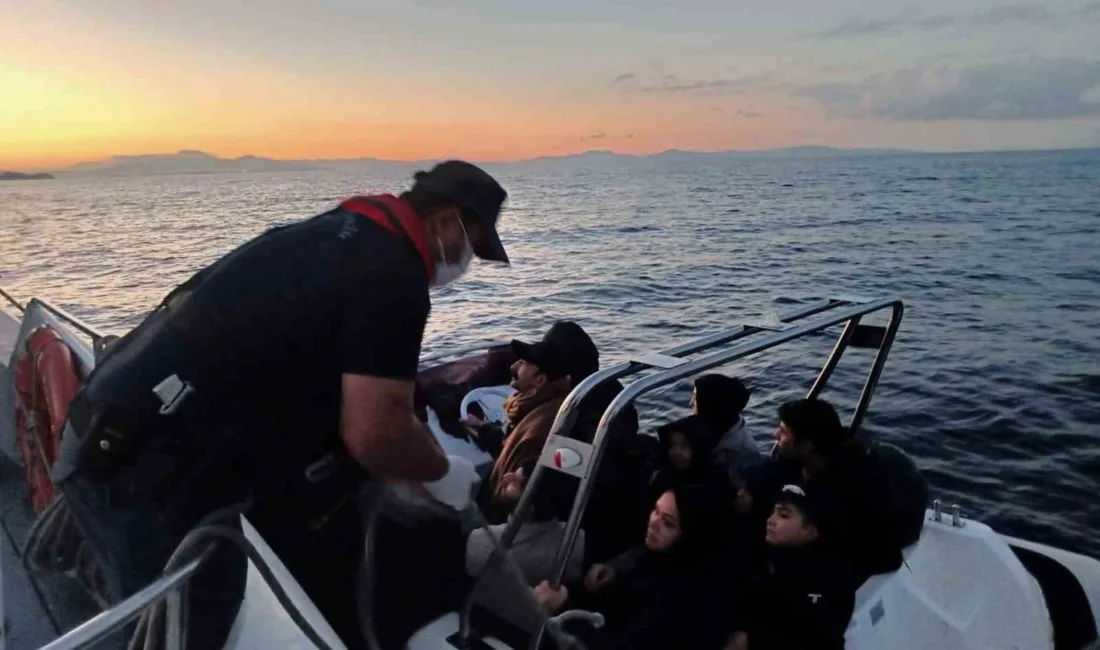 İzmir açıklarında Sahil Güvenlik ekiplerince 72 düzensiz göçmen yakalanırken, 31