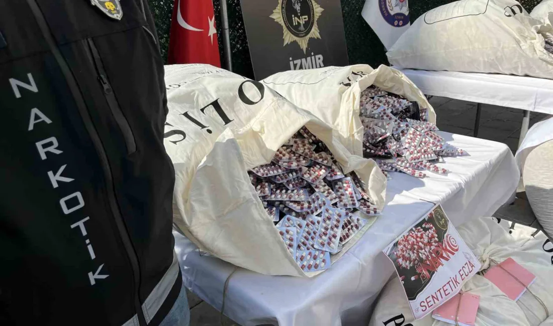 İzmir polis ekipleri, Karabağlar’da düzenlediği iki ayrı operasyonda rekor miktarda