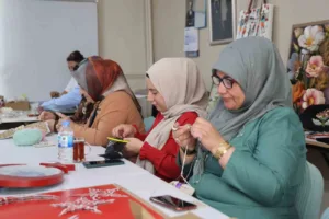 Elazığ’da kadınlar, Halk Eğitim Merkezi Müdürlüğü tarafından açılan El Sanatları