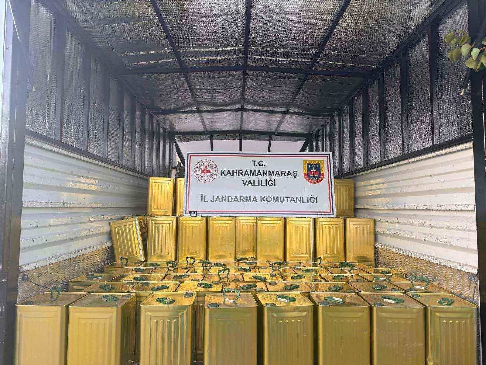 Kahramanmaraş’ta düzenlenen operasyonda 3 bin 200 litre sahte zeytinyağı ele