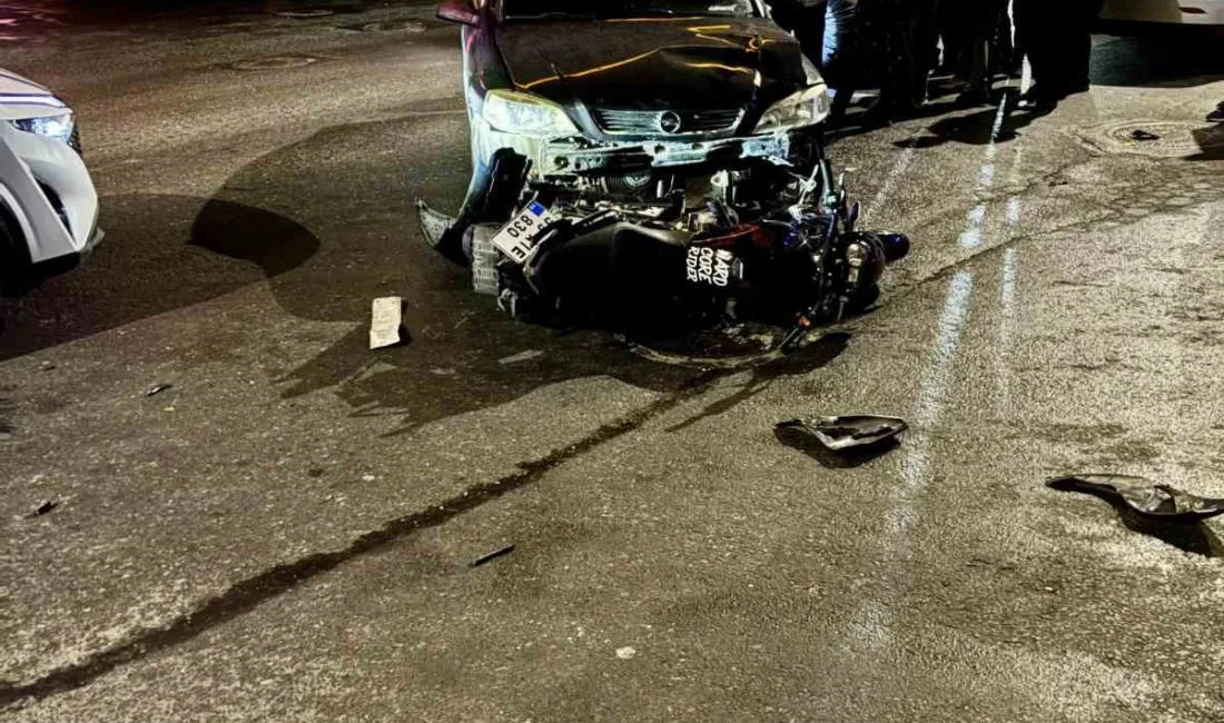 Tekirdağ’ın Kapaklı ilçesi Pınar Bulvarı’nda motosikletle otomobilin çarpışması sonucu meydana