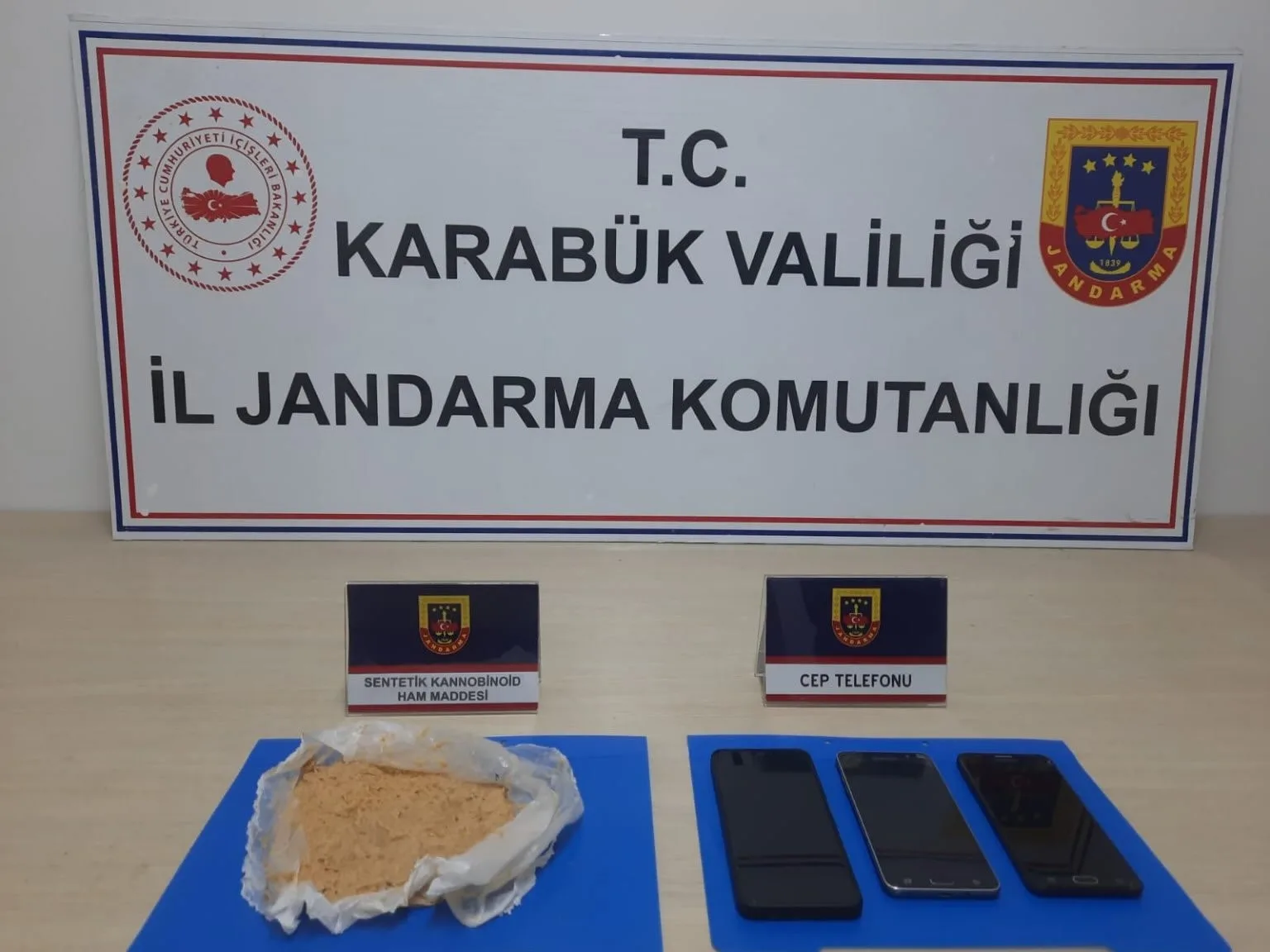 Karabük’ün Eskipazar ilçesinde jandarma ekipleri tarafından düzenlenen operasyonda, 20 kilogram