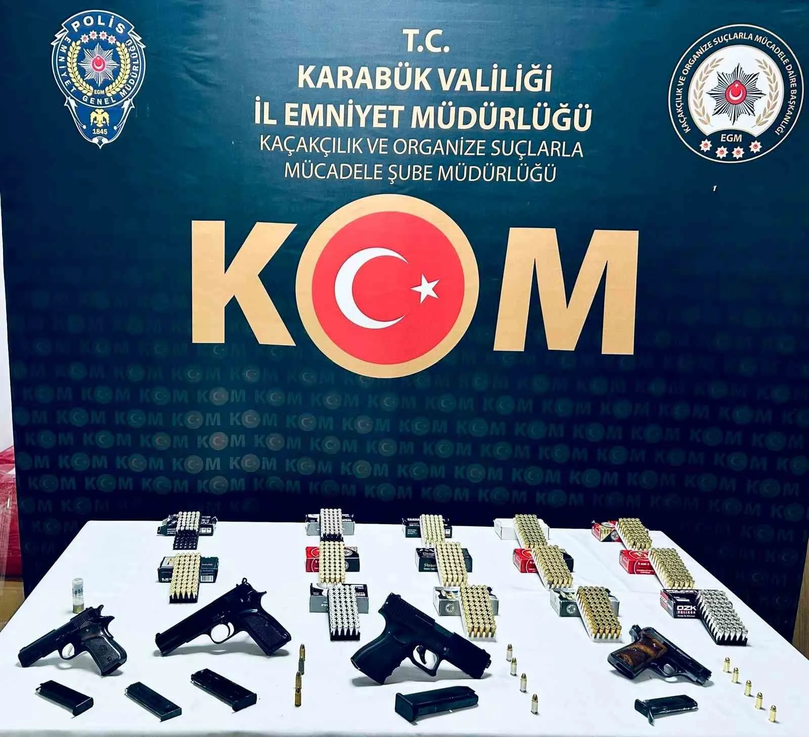 Karabük İl Emniyet Müdürlüğü Kaçakçılık ve Organize Suçlarla Mücadele (KOM)