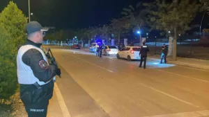 Karaman İl Emniyet Müdürlüğü kent merkezinde eş zamanlı ’şok’ asayiş