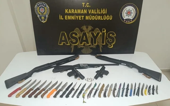 Karaman’da son 1 haftada yapılan denetimlerde çeşitli suçlardan aranan 12