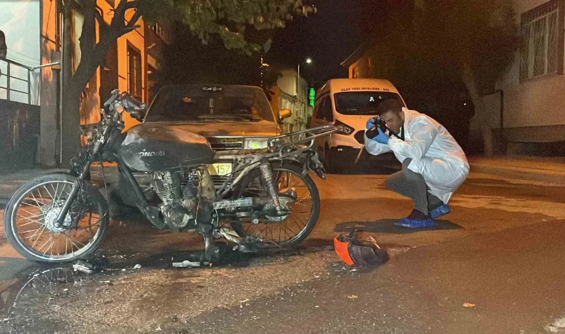 Karaman’da yanarak kullanılamaz hale gelen motosikletin sahibi tarafından girdiği iddia