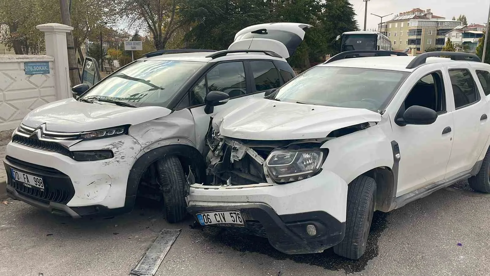 Karaman’da iki cipin çarpışması sonucu meydana gelen trafik kazasında 1