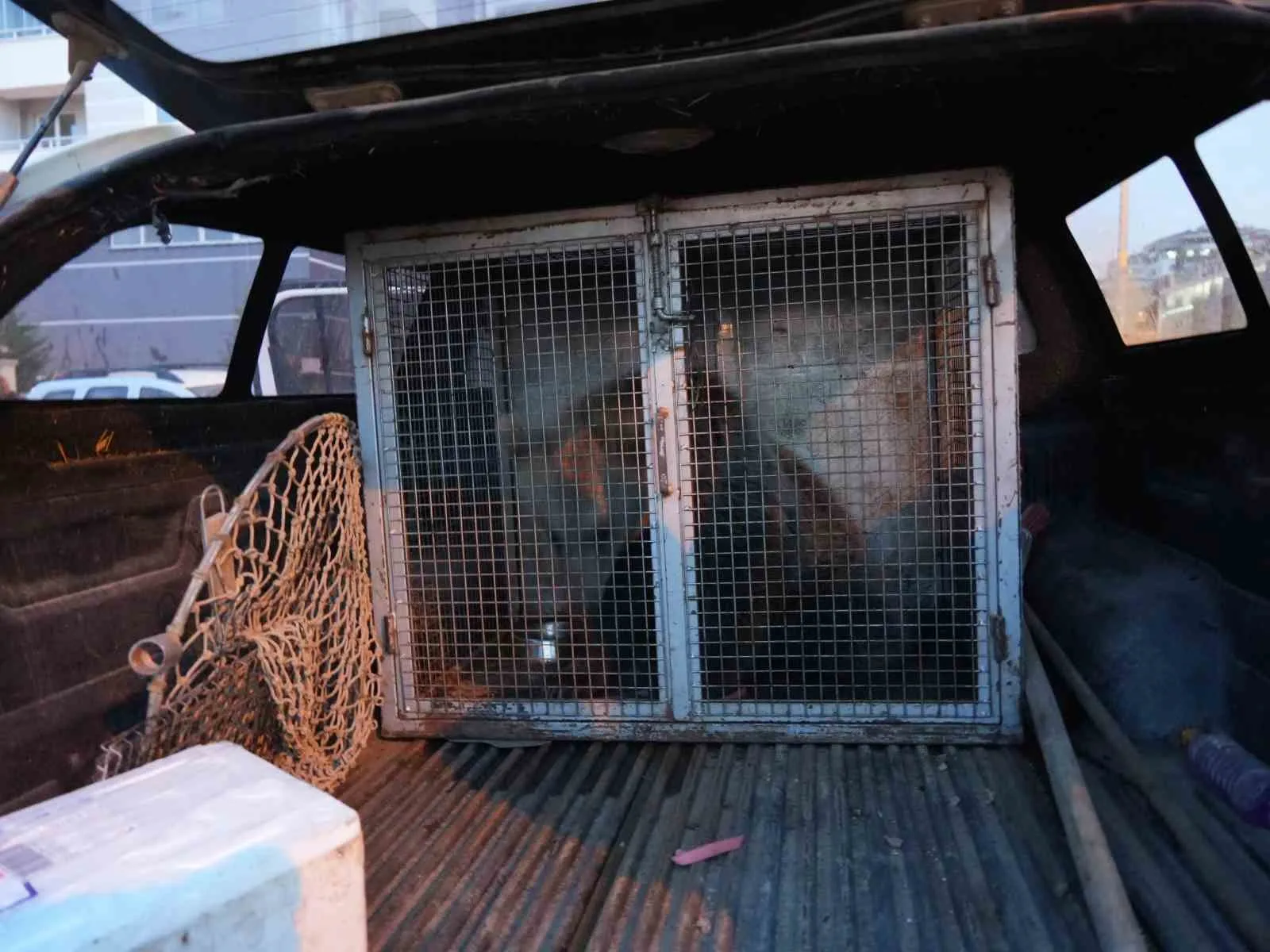 Kastamonu’nun Küre ilçesinde annelerini kaybettikten sonra yol kenarında vatandaşlar tarafından